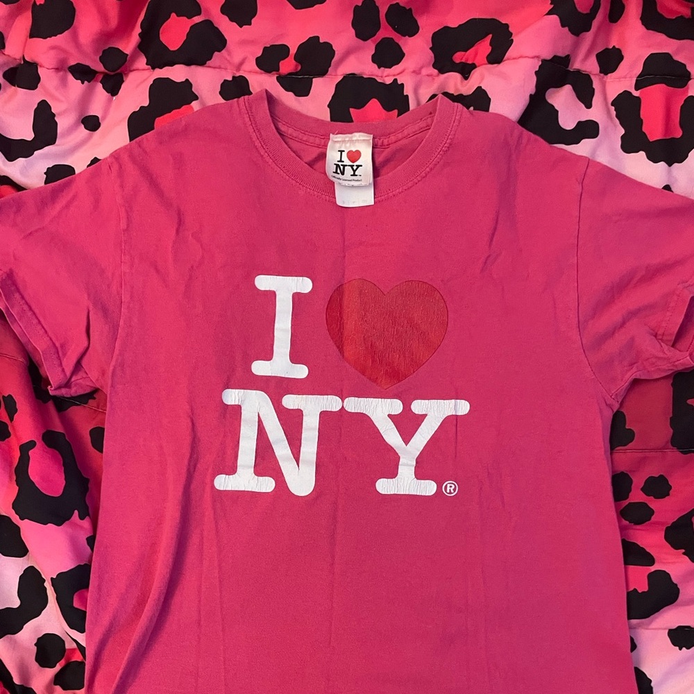 I Love NY Women's Pink T-Shirt